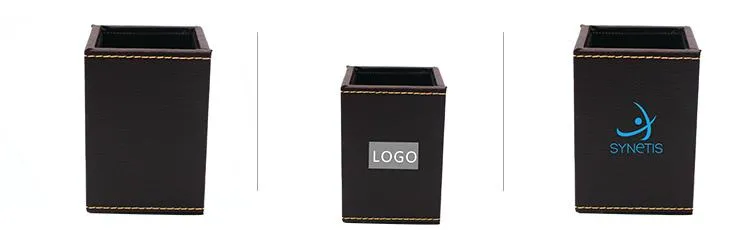 Square PU Stationery Holder