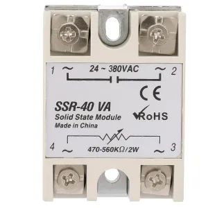SSR-40VA Solid State Relay, Relay Remote Control Switch Module, Solid State Logic Voltage Sensing Relay for Industrial Automation Process