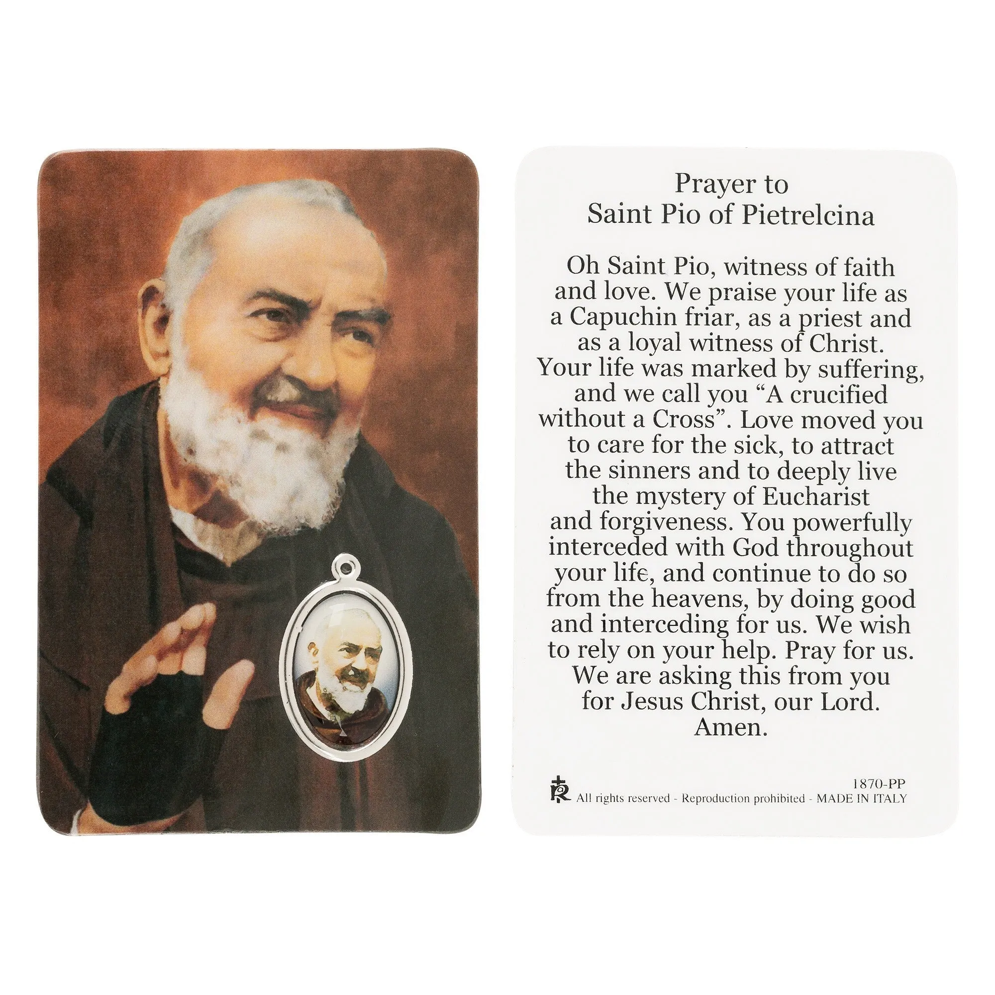 St. Padre Pio Rosary and Medal