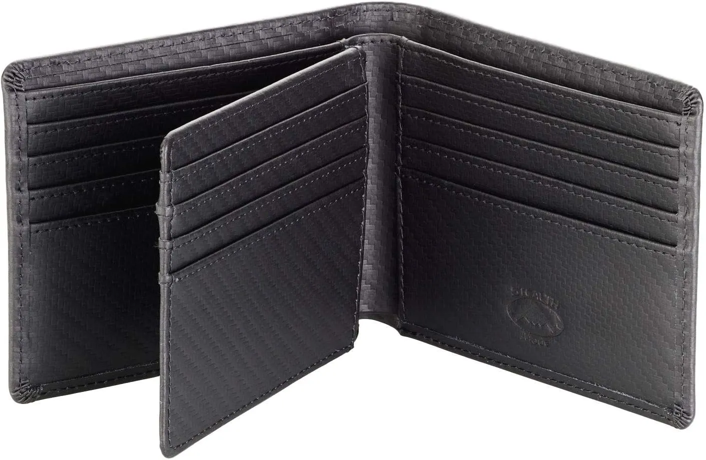 Stealth Mode Leather Bifold Wallet for Men With ID Window and RFID Blocking