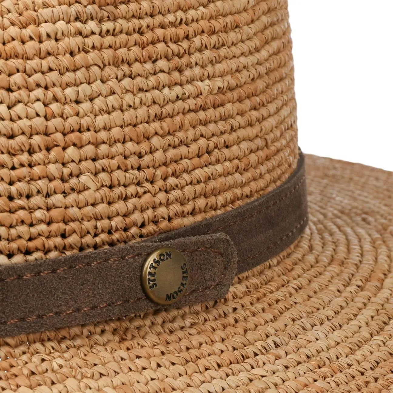 Stetson Crochet Rollable Traveller Straw Hat Women/Men - Made in France