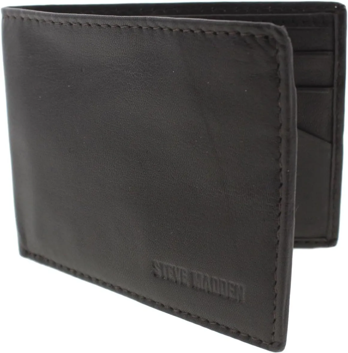 Steve Madden Men's Slimfold RFID Leather Wallet