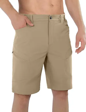 Stlight Men's Hiking Cargo Shorts Quick Dry Lightweight Tactical Shorts with Multi Pocket for Camping Fishing Golf