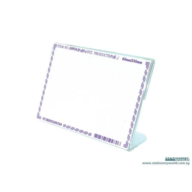 STZ Acrylic Card Stand 60 x 40mm 50976