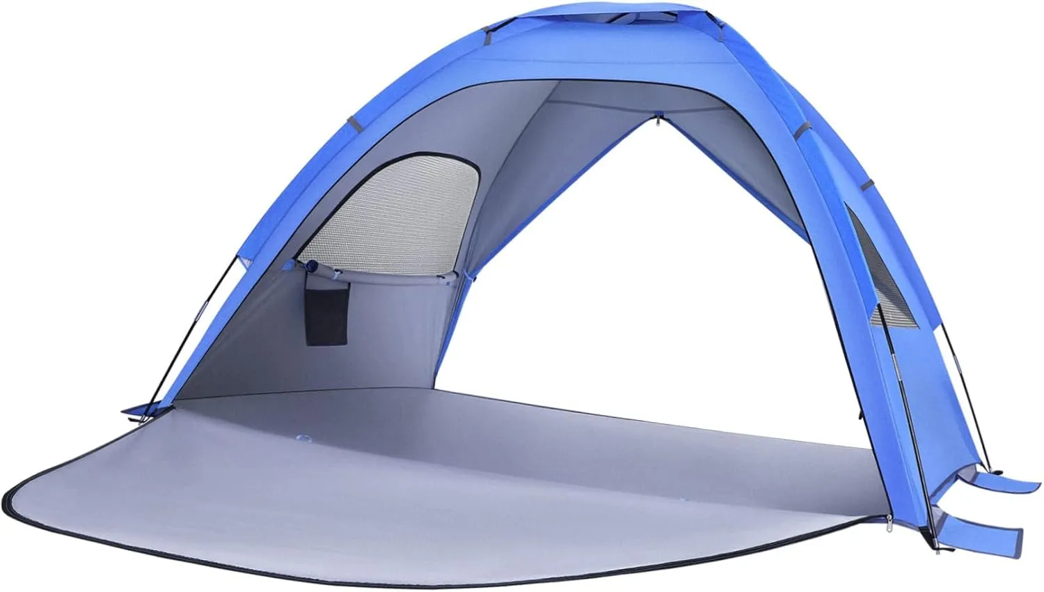 SUPVOX Portable Double-Door Beach Tent Uv Sun Shade for Family Camping Lightweight Folding Tent for People Ventilated Design Carrying Bag for Outdoor Hiking and Vacation