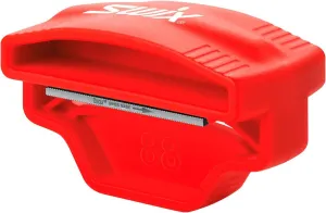 Swix Compact Edger - Ski and Snowboard - Side Edge Shapener Tool - 80mm File - 2 or 3 Degree Bevel Options, red, Hand held (TA3009N)
