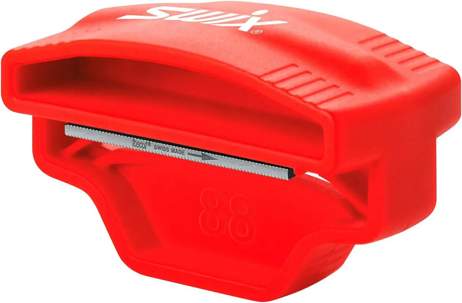 Swix Compact Edger - Ski and Snowboard - Side Edge Shapener Tool - 80mm File - 2 or 3 Degree Bevel Options, red, Hand held (TA3009N)