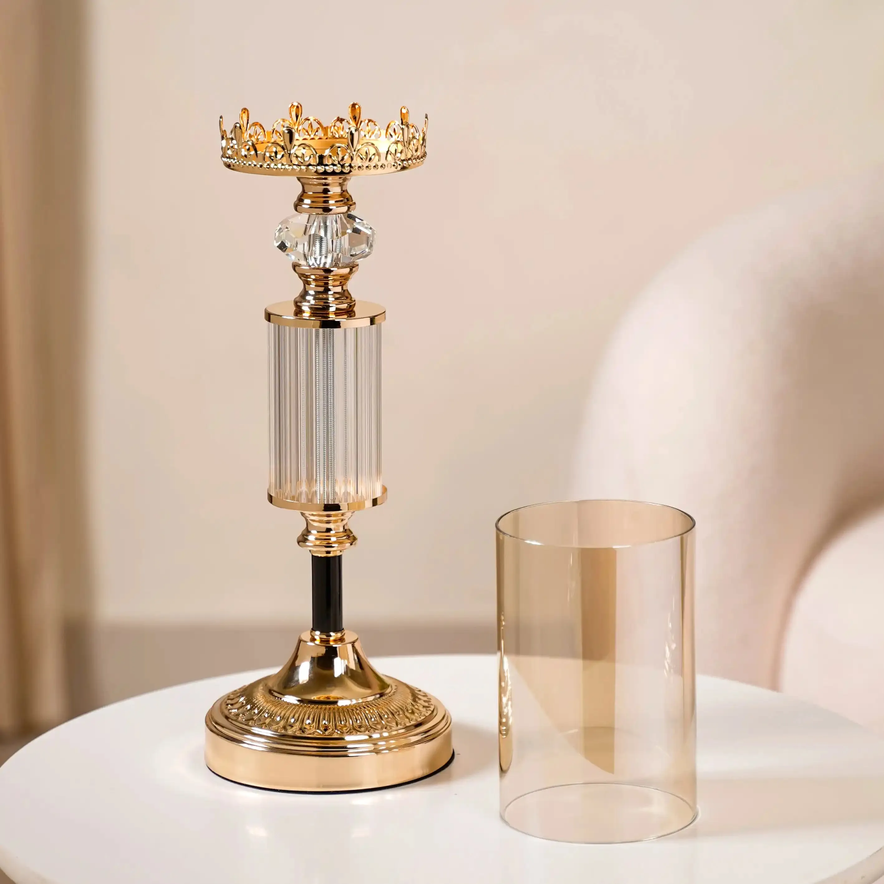 Tall Luxury Floor Candle Holder Set Of 3
