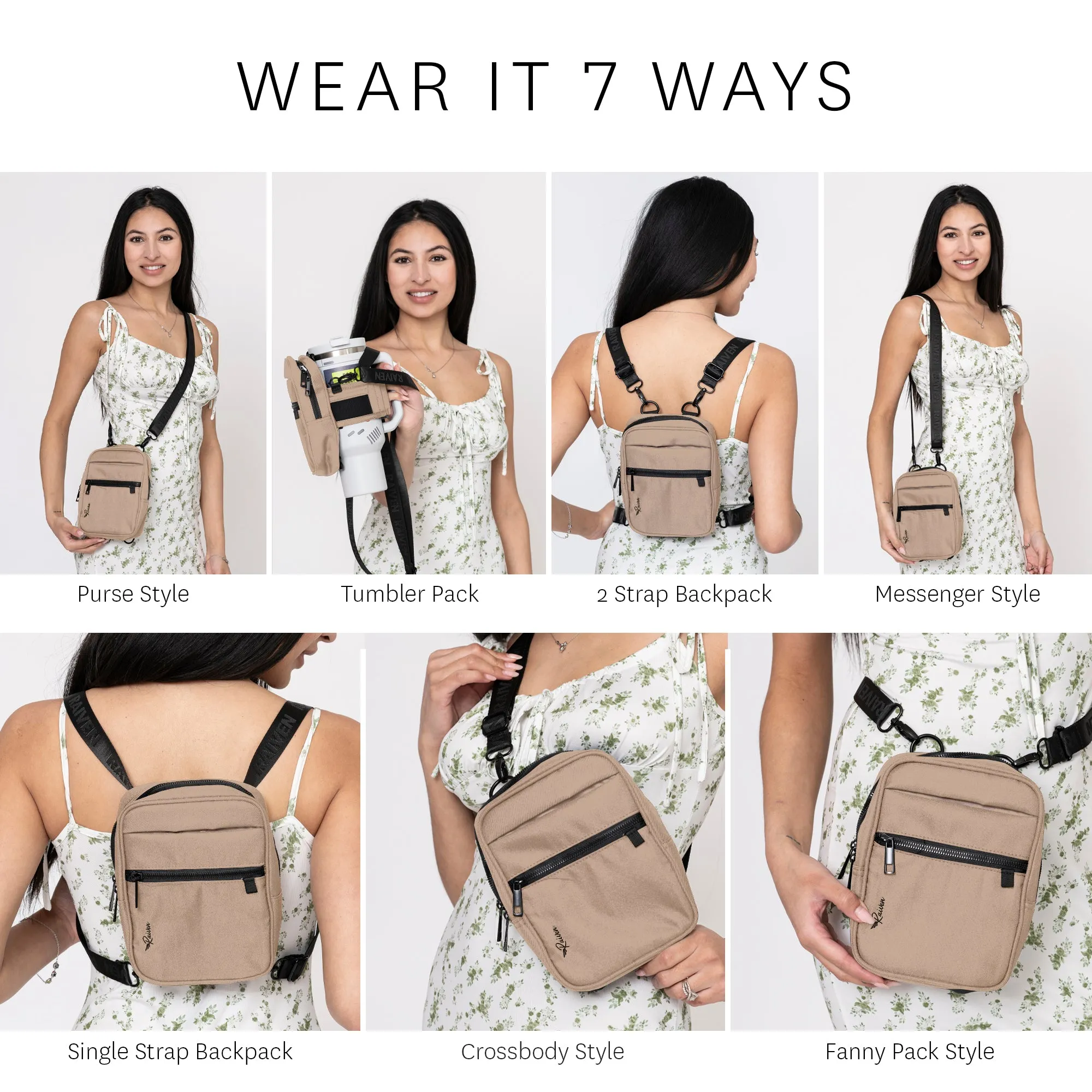 Tan KINDLE Bag With Tumbler Belt
