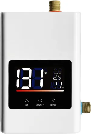 Tankless Water Heater Electric 110V, 4000W Instant Water Heater Under Sink, Conversion Between Fahrenheit and Celsius, Remote Control