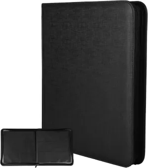 TCG Binder 12 Pocket, Trading Card Binder Side Loading, Card Holder Binder for 480 Cards, Quality PU Leather, Compatible with Various Card Games