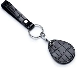 Temvue Access Card Holder RFID Key Fob Bag Leather Airtag Holder Keychain NFC Smart Key Tag Card RFID Pod