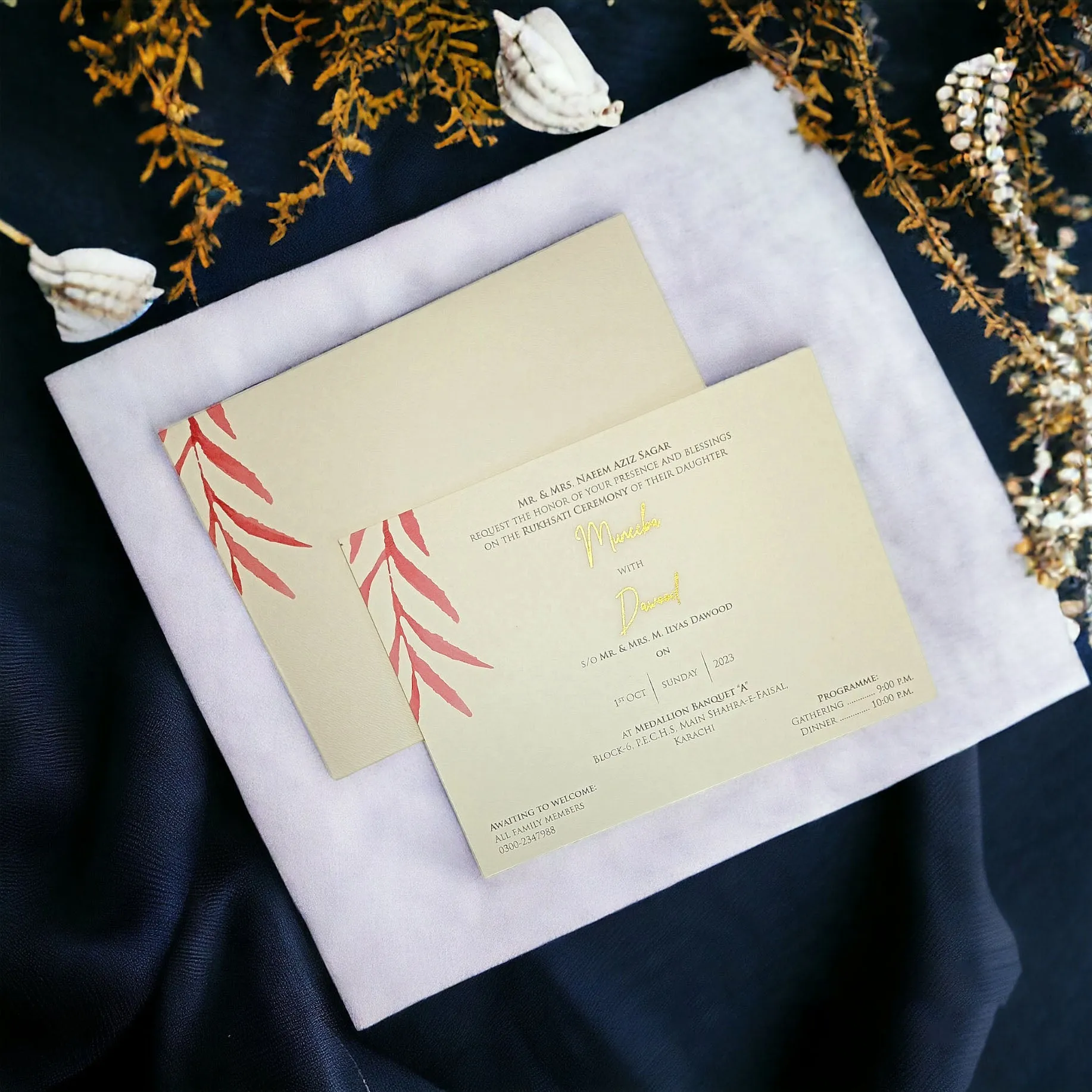 The Botanical Script Card
