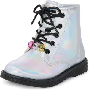 The Children's Place Baby Girls' Lace Up Combat Boot