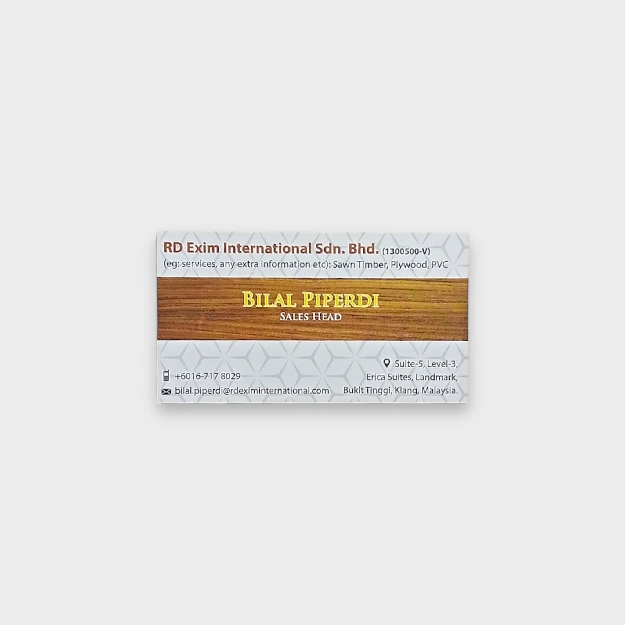 The Trade Visiting Card