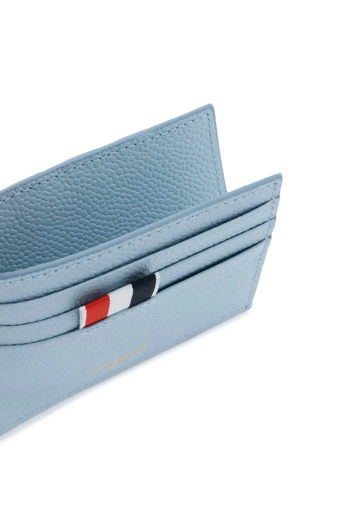 Thom Browne 4 Bar Leather Card Holder