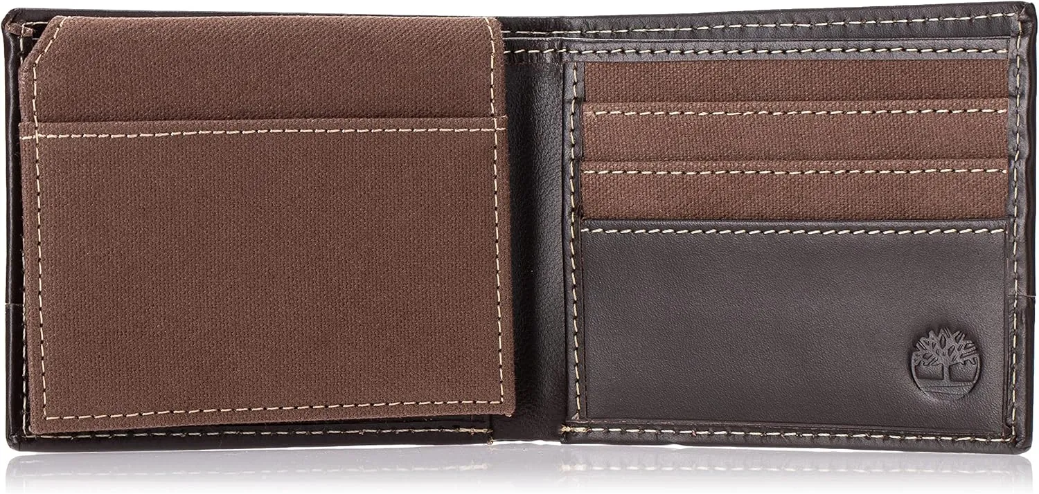 Timberland Men's Baseline Canvas Passcase, Brown, One Size