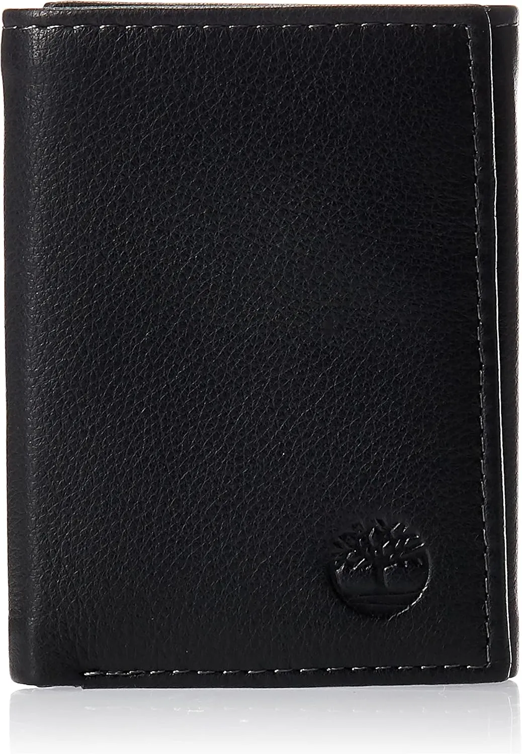 Timberland mens Leather Trifold With Id Window Wallet, Black, One Size US