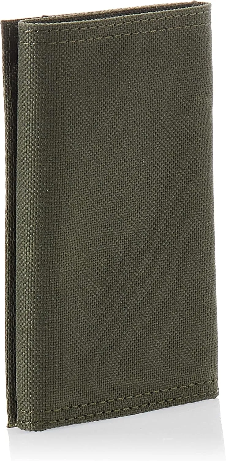 Timberland Men's Trifold Nylon Wallet, Olive, One Size