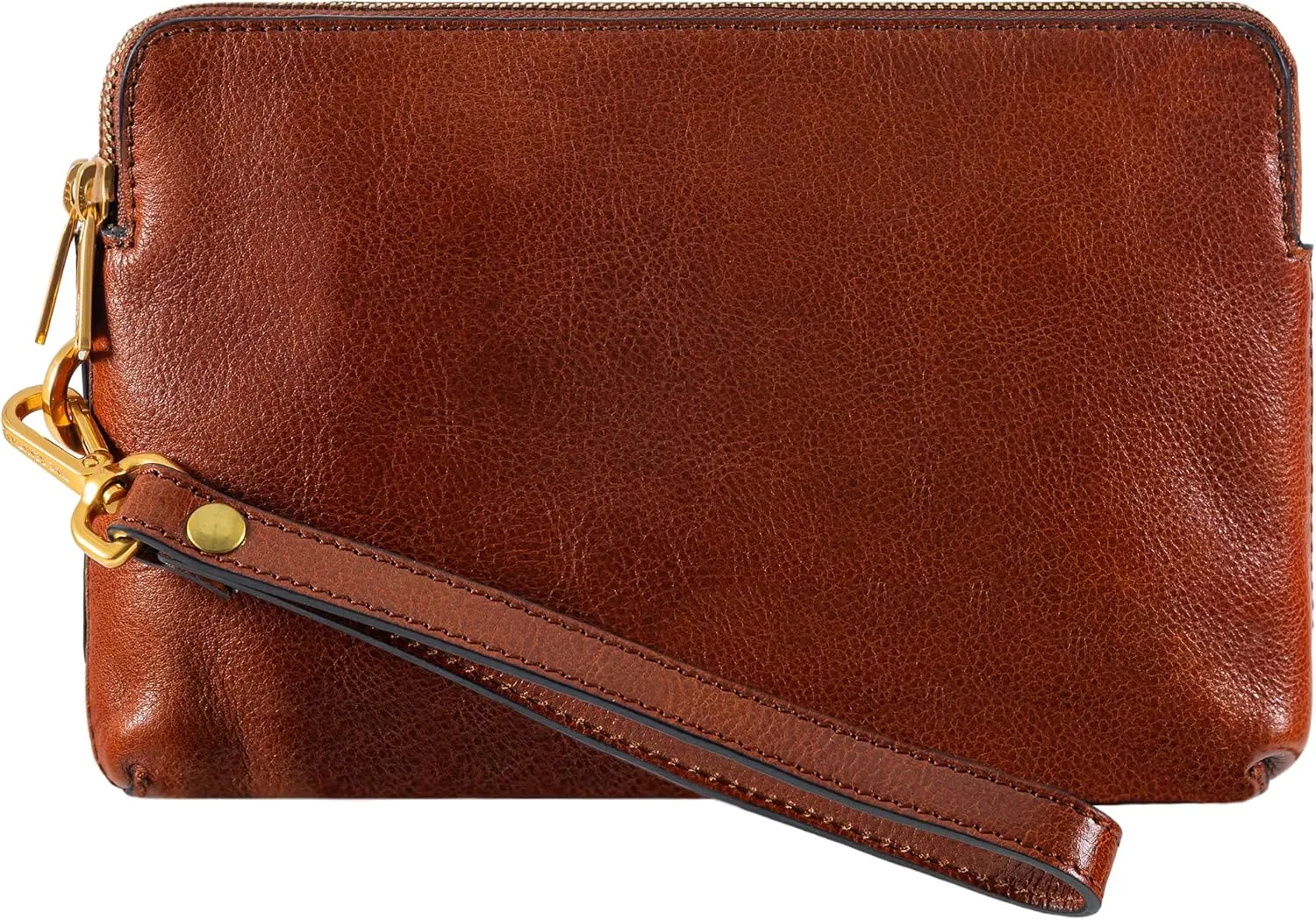 Time Resistance Leather Clutch for Men - Organizer Bag for Men - Wrist Bag - Briefcase Handmade in Italy - Gift Box Included