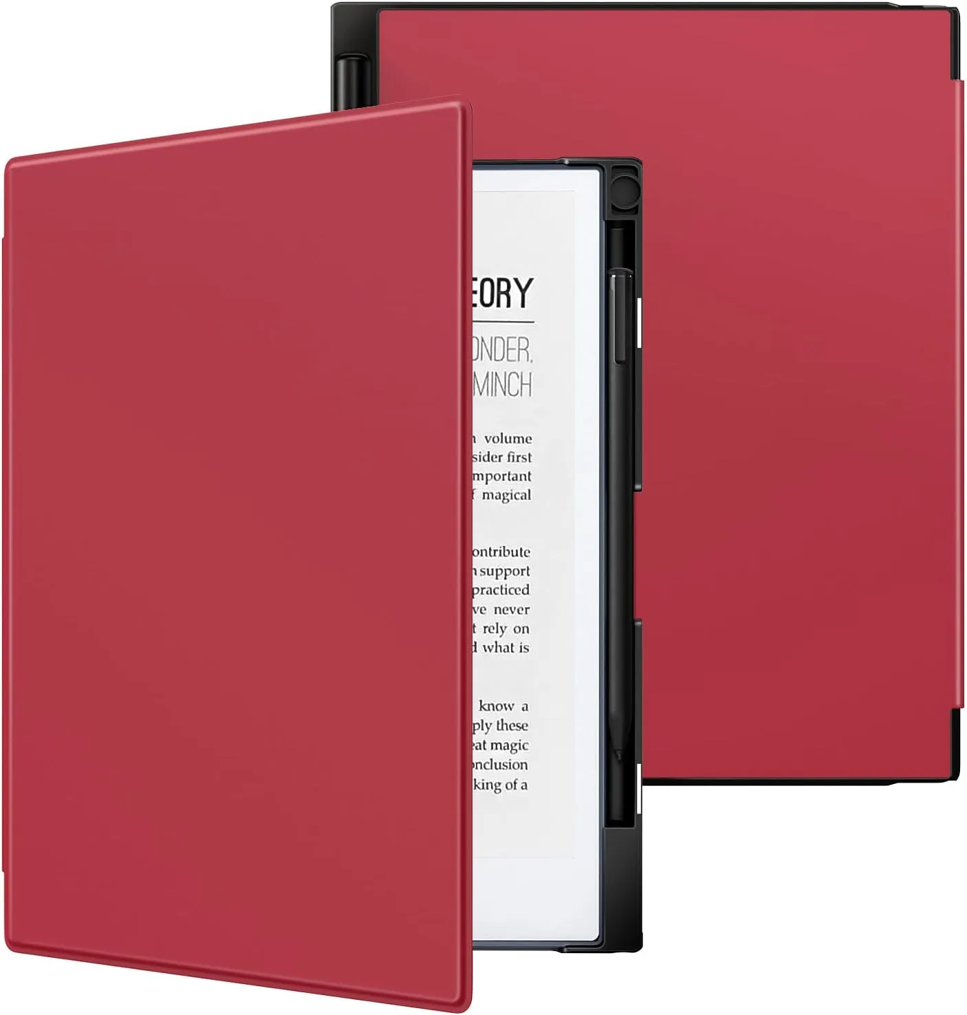 TiMOVO Case Compatible for Remarkable 2 Tablet, Slim Lightweight Stand Hard Back Shell Protective Cover with Pen Holder Compatible with Remarkable 2 Paper Tablet 10.3" 2020 Released, Wine Red