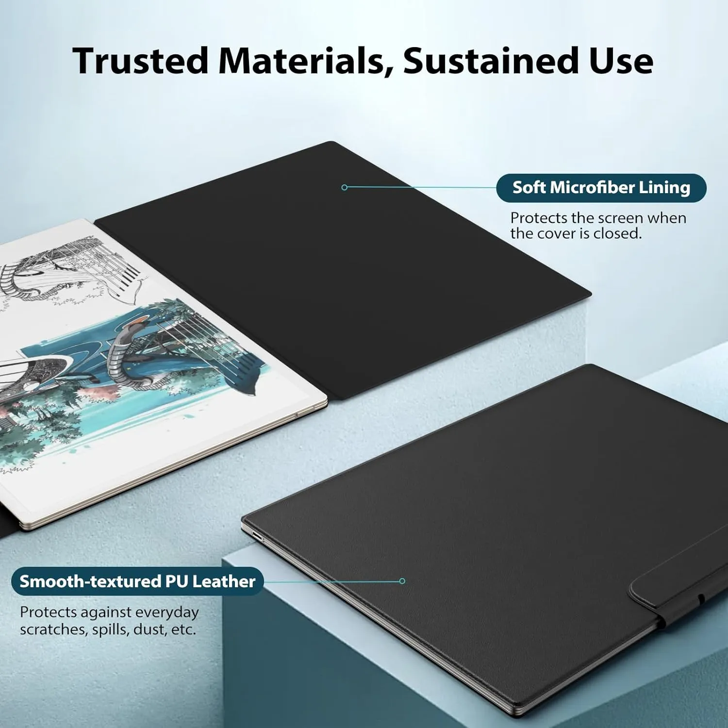 TiMOVO Magnetic Case for Remarkable Paper Pro 11.8 Inch 2024, Lightweight Book Folio Cover with Buckle Pen Clasp for Remarkable Paper Pro Color Tablet, Support Auto Wake/Sleep, Black