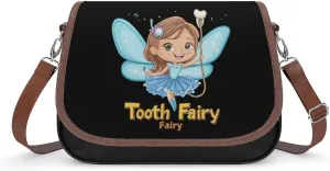 Tooth Fairy Crossbody Bags for Women Leather Tote Bag Handbag Purse for Work Travel