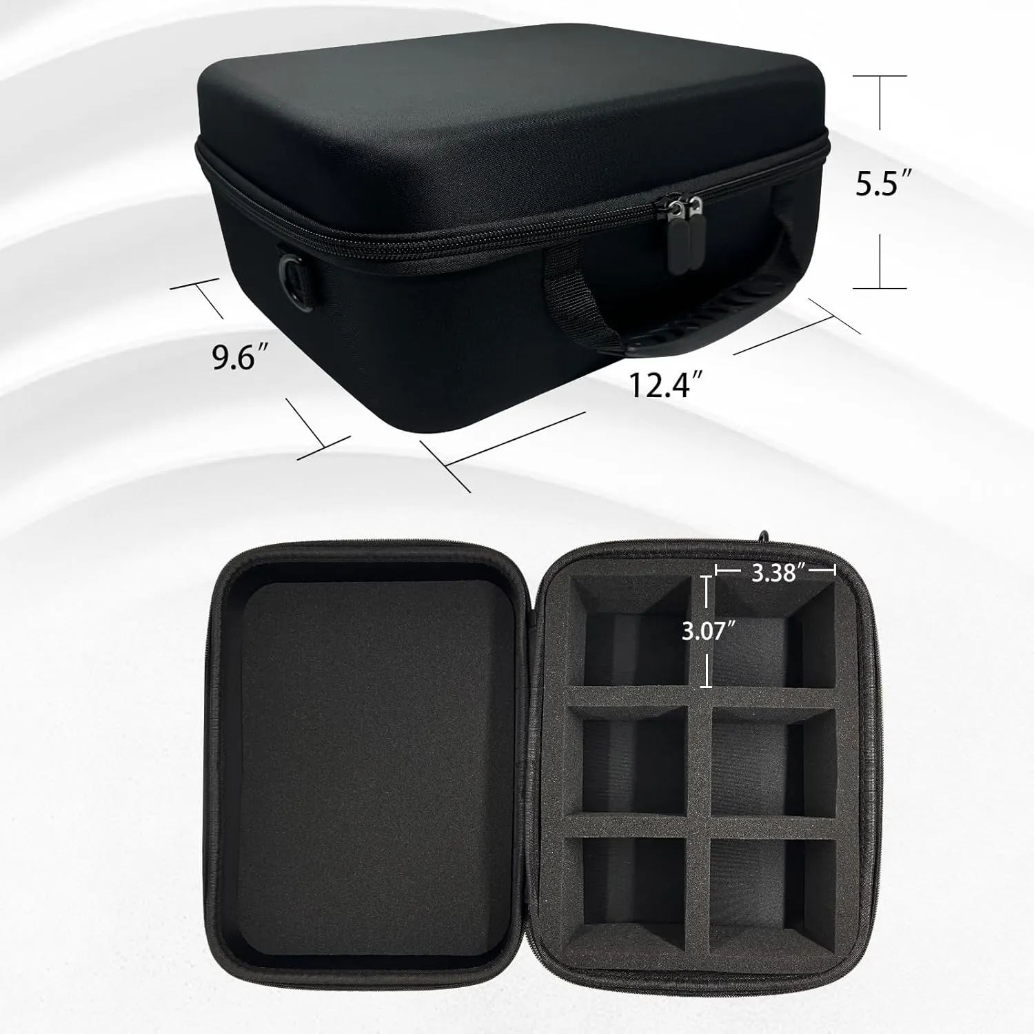 Toploader Storage Box - Holds 300 35pt Toploaders, Rigid Card Holder Storage for Trading & Sports Cards, Removable Thick Foam Slots
