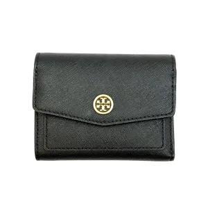 Tory Burch Black Leather Trifold Wallet
