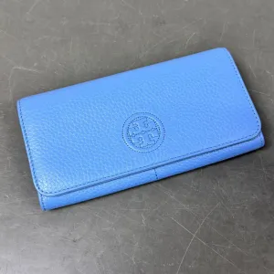 Tory Burch Leather Long Wallet ,Blue