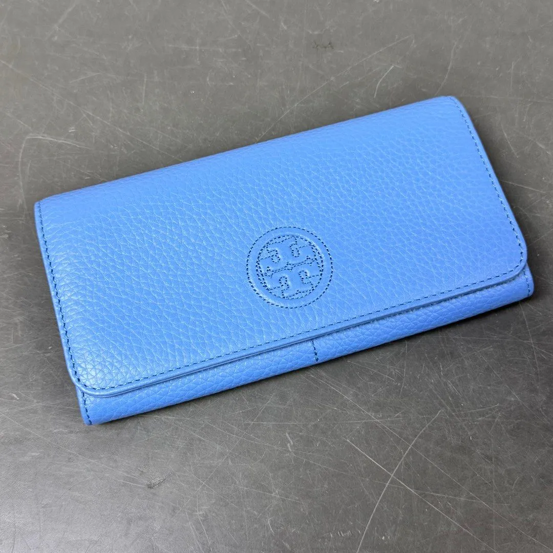 Tory Burch Leather Long Wallet ,Blue