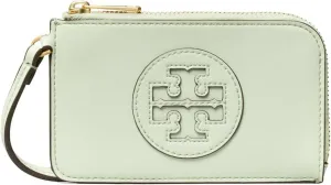 Tory Burch Women's Ella Bio Vegan Leather Zip Card Case Wristlet Wallet (Meadow Mist)