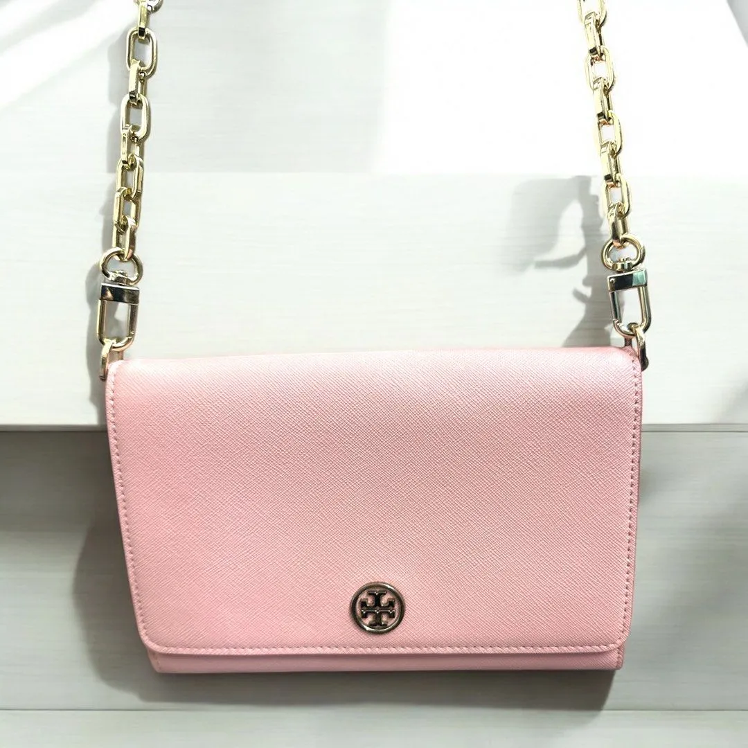 Toryburch wallet with chain (H13cm x L18 cm)