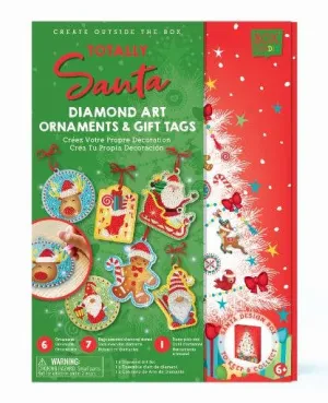 Totally Santa Diamond Art Ornaments & Gift Tags