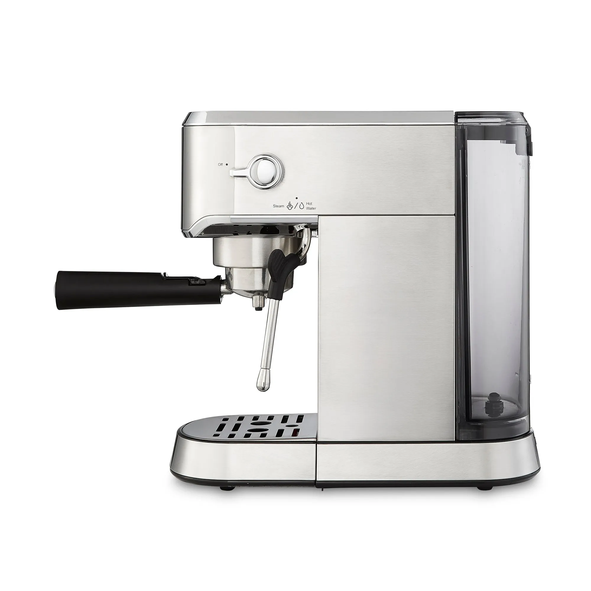 Traditional Compact Pump Espresso Machine - Stainless Steel