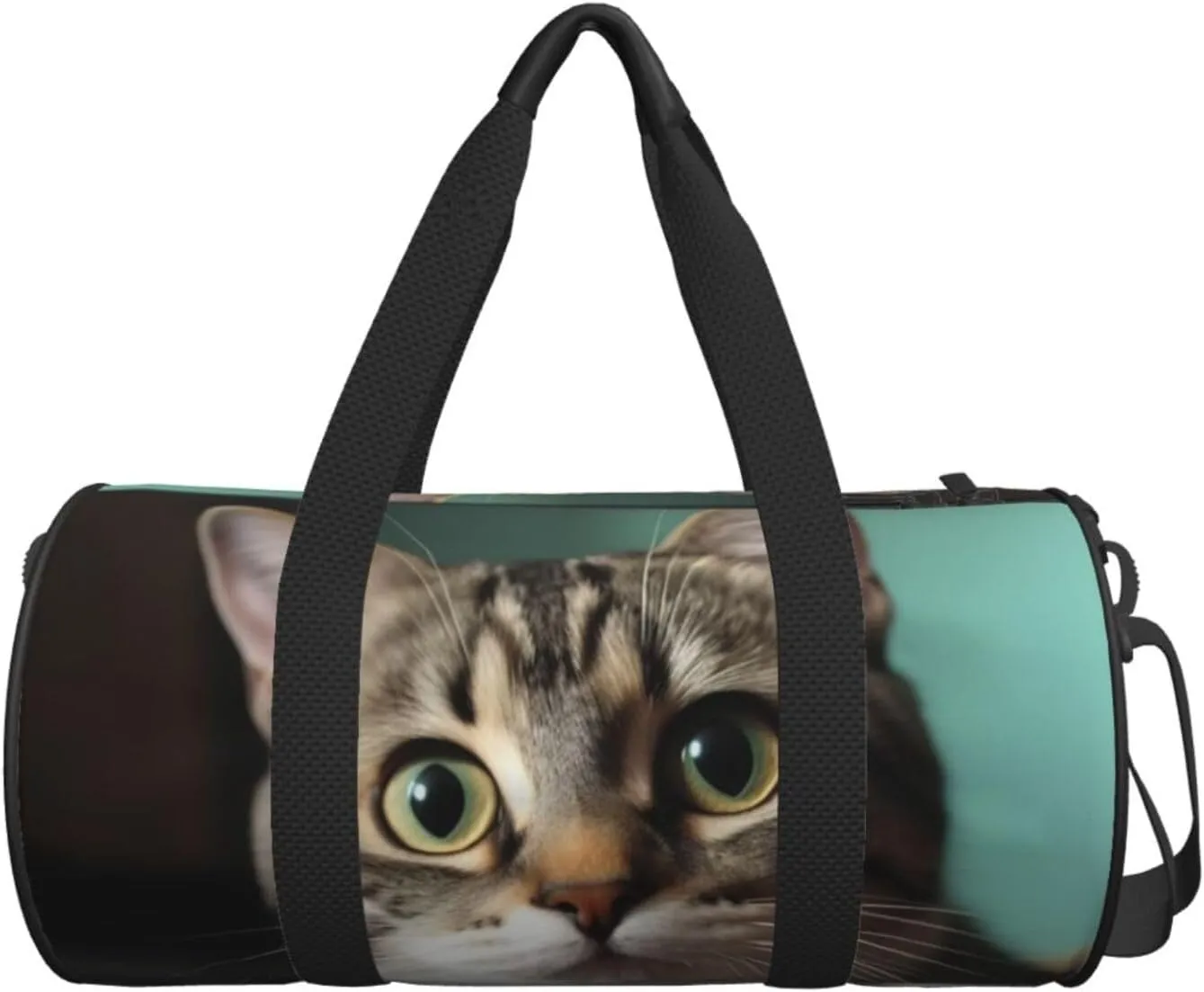 Travel Bag For Women,A Curious Cat Print Personal Item Duffle Bags,Weekend Travel Duffel Tote Bag,Travel Sport Gym Bag For Men,Airplane Travel Essentials For Flying