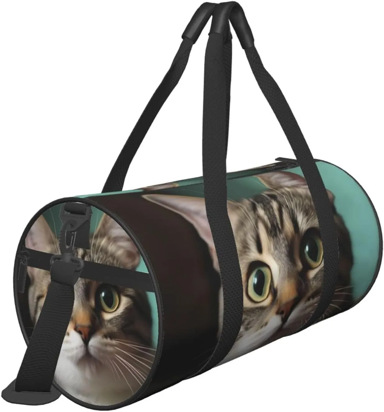 Travel Bag For Women,A Curious Cat Print Personal Item Duffle Bags,Weekend Travel Duffel Tote Bag,Travel Sport Gym Bag For Men,Airplane Travel Essentials For Flying