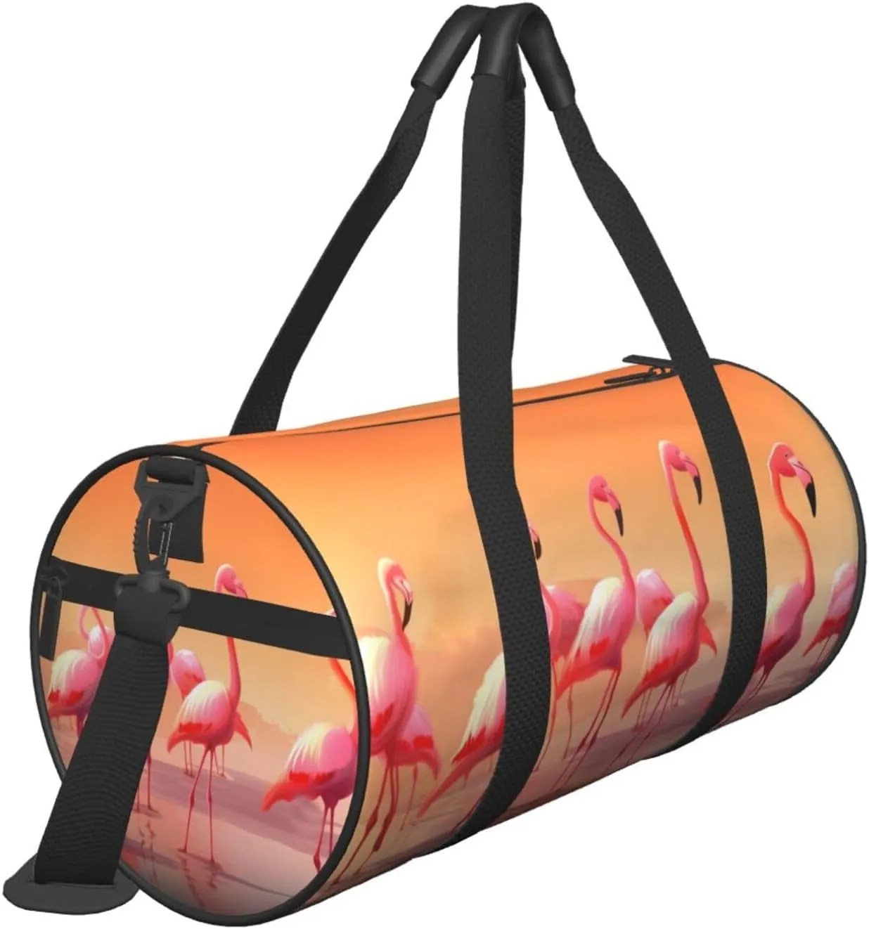 Travel Bag For Women,A Flock Of Flamingos Print Personal Item Duffle Bags,Weekend Travel Duffel Tote Bag,Travel Sport Gym Bag For Men,Airplane Travel Essentials For Flying