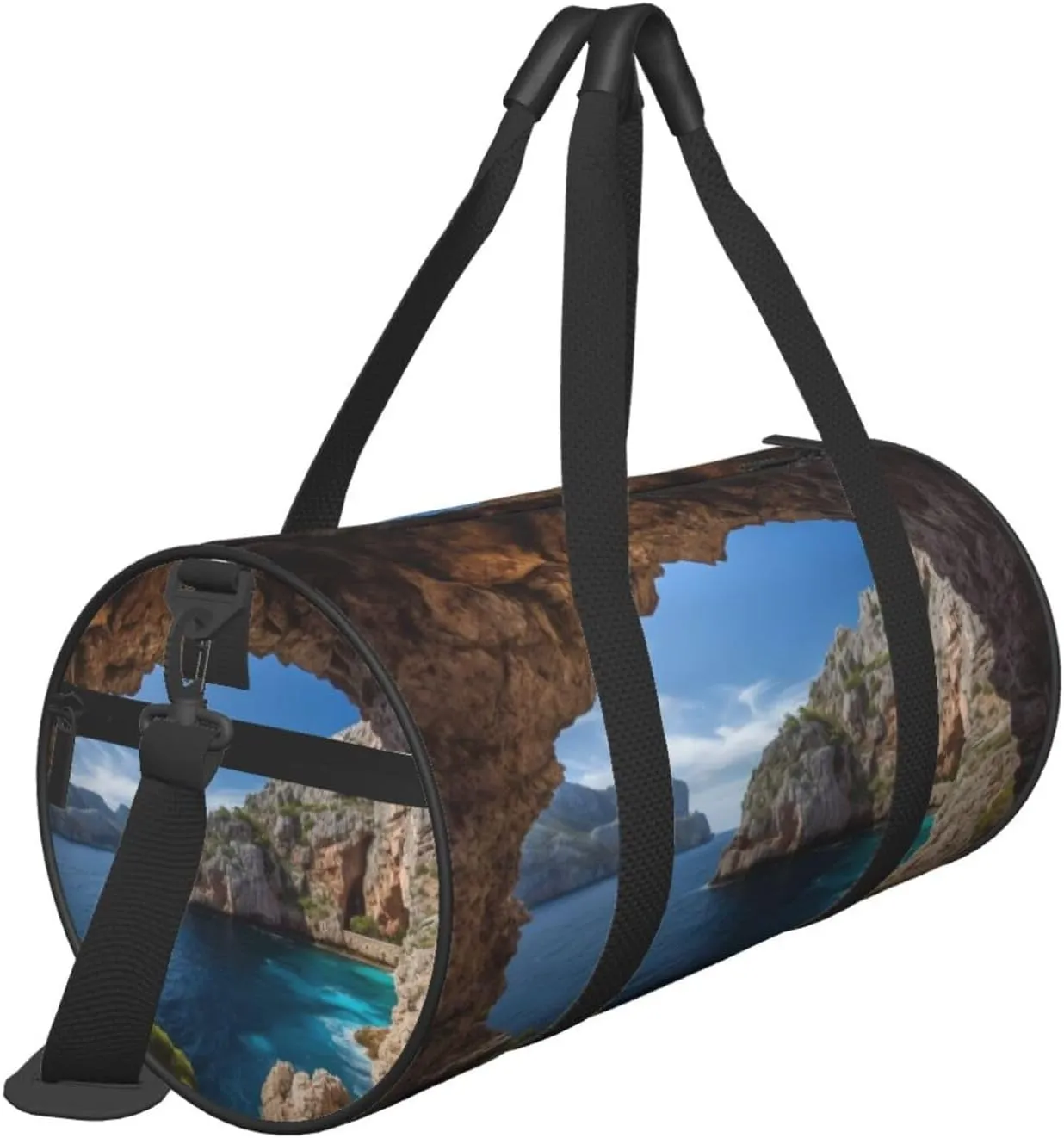 Travel Bag For Women,Arch In Mallorca Spain Print Personal Item Duffle Bags,Weekend Travel Duffel Tote Bag,Travel Sport Gym Bag For Men,Airplane Travel Essentials For Flying