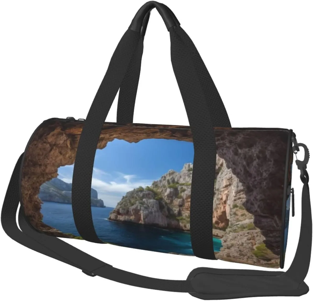Travel Bag For Women,Arch In Mallorca Spain Print Personal Item Duffle Bags,Weekend Travel Duffel Tote Bag,Travel Sport Gym Bag For Men,Airplane Travel Essentials For Flying