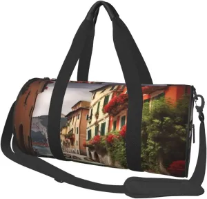 Travel Bag For Women,Beautiful Italy Print Personal Item Duffle Bags,Weekend Travel Duffel Tote Bag,Travel Sport Gym Bag For Men,Airplane Travel Essentials For Flying