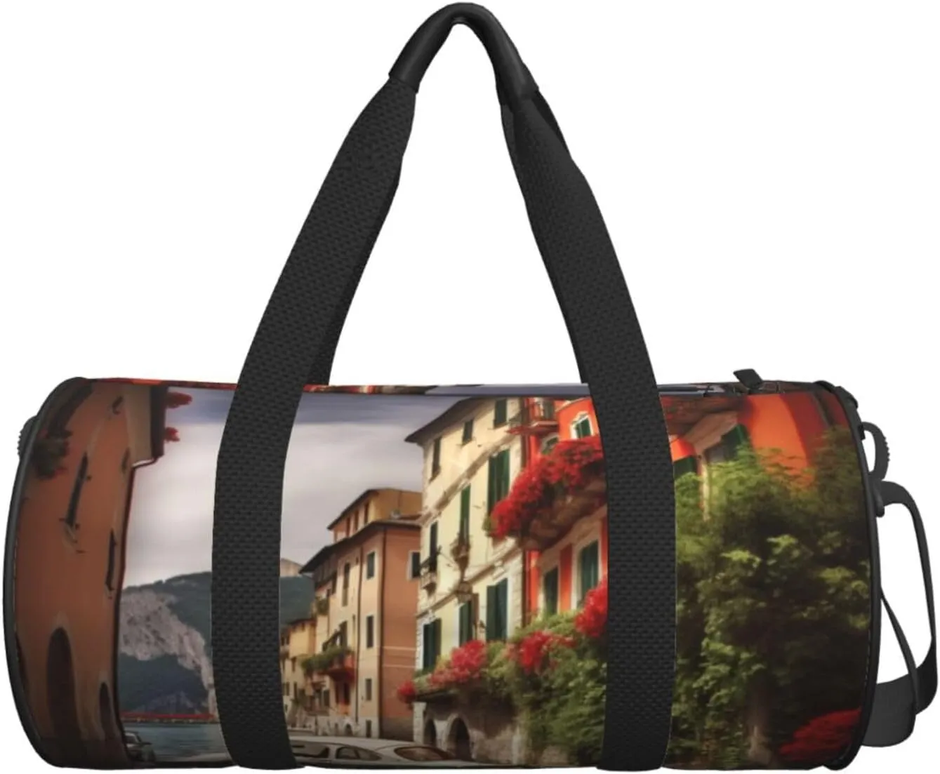 Travel Bag For Women,Beautiful Italy Print Personal Item Duffle Bags,Weekend Travel Duffel Tote Bag,Travel Sport Gym Bag For Men,Airplane Travel Essentials For Flying