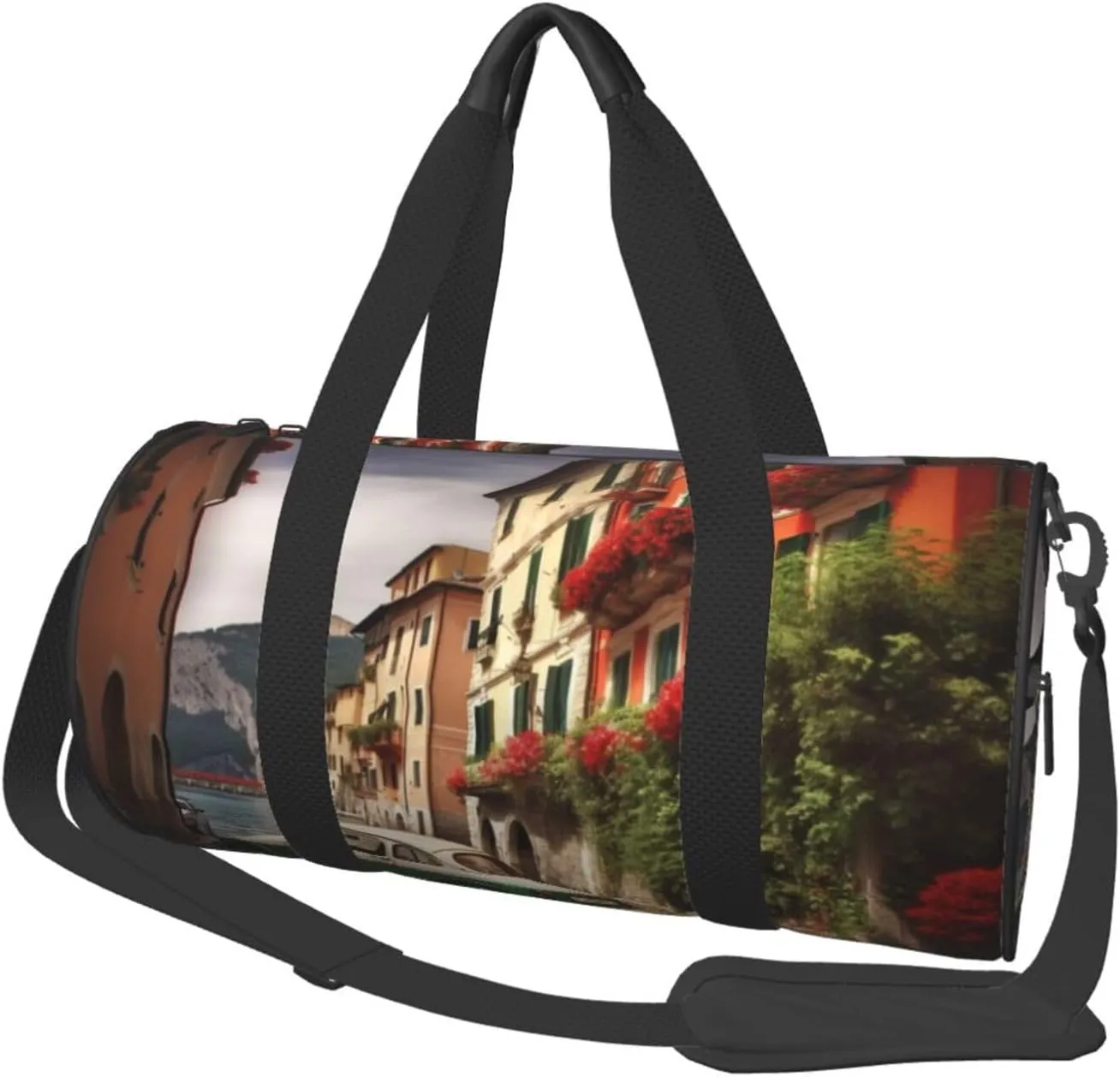 Travel Bag For Women,Beautiful Italy Print Personal Item Duffle Bags,Weekend Travel Duffel Tote Bag,Travel Sport Gym Bag For Men,Airplane Travel Essentials For Flying
