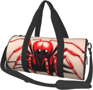 Travel Bag For Women,Cute Little Red Spider Print Personal Item Duffle Bags,Weekend Travel Duffel Tote Bag,Travel Sport Gym Bag For Men,Airplane Travel Essentials For Flying