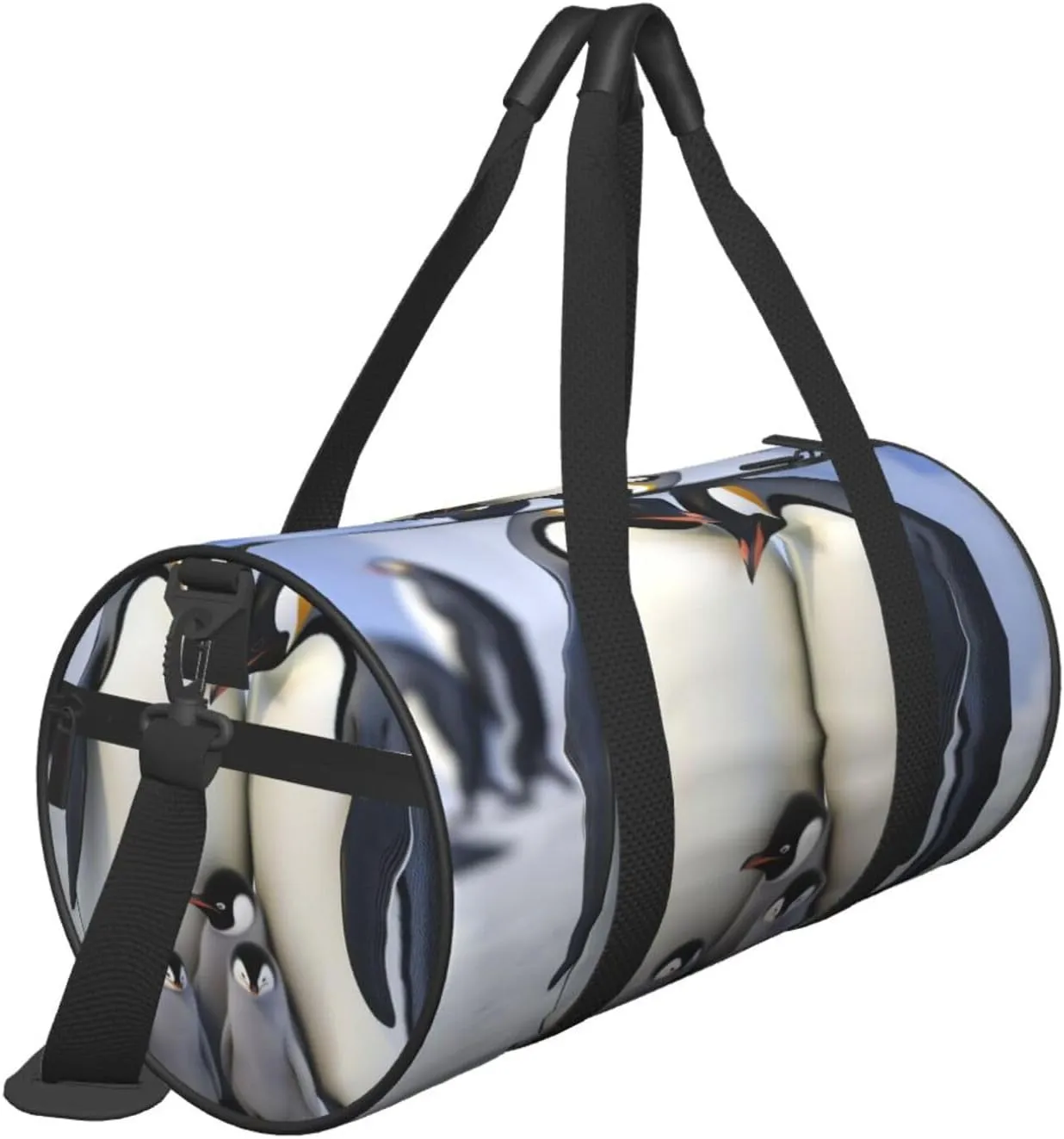 Travel Bag For Women,Cute Penguins Family Print Personal Item Duffle Bags,Weekend Travel Duffel Tote Bag,Travel Sport Gym Bag For Men,Airplane Travel Essentials For Flying