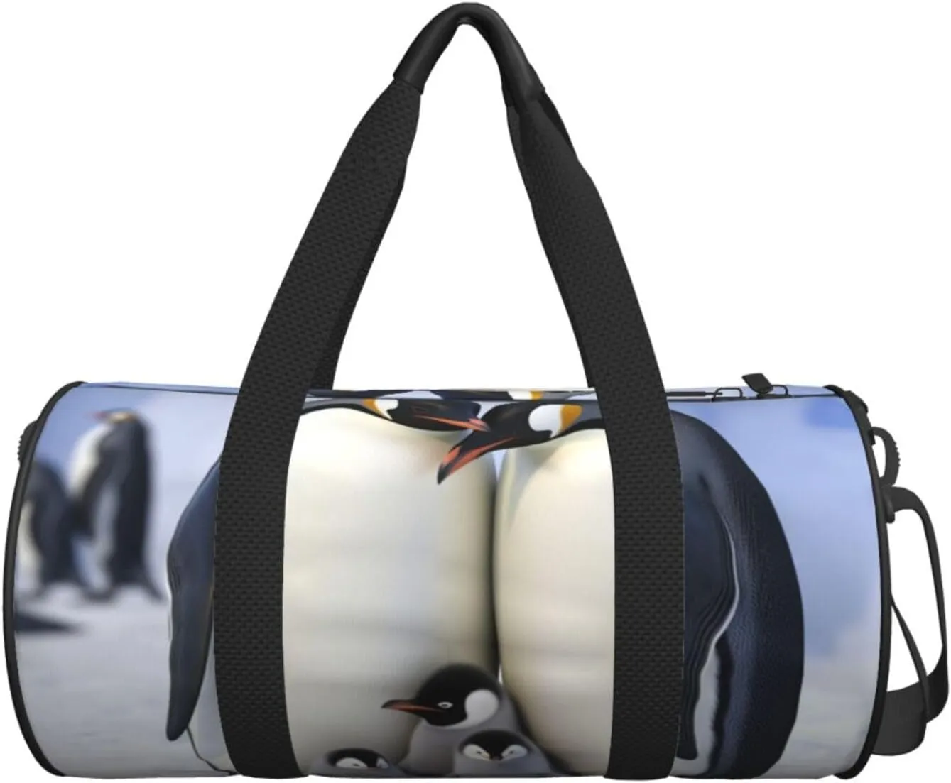 Travel Bag For Women,Cute Penguins Family Print Personal Item Duffle Bags,Weekend Travel Duffel Tote Bag,Travel Sport Gym Bag For Men,Airplane Travel Essentials For Flying