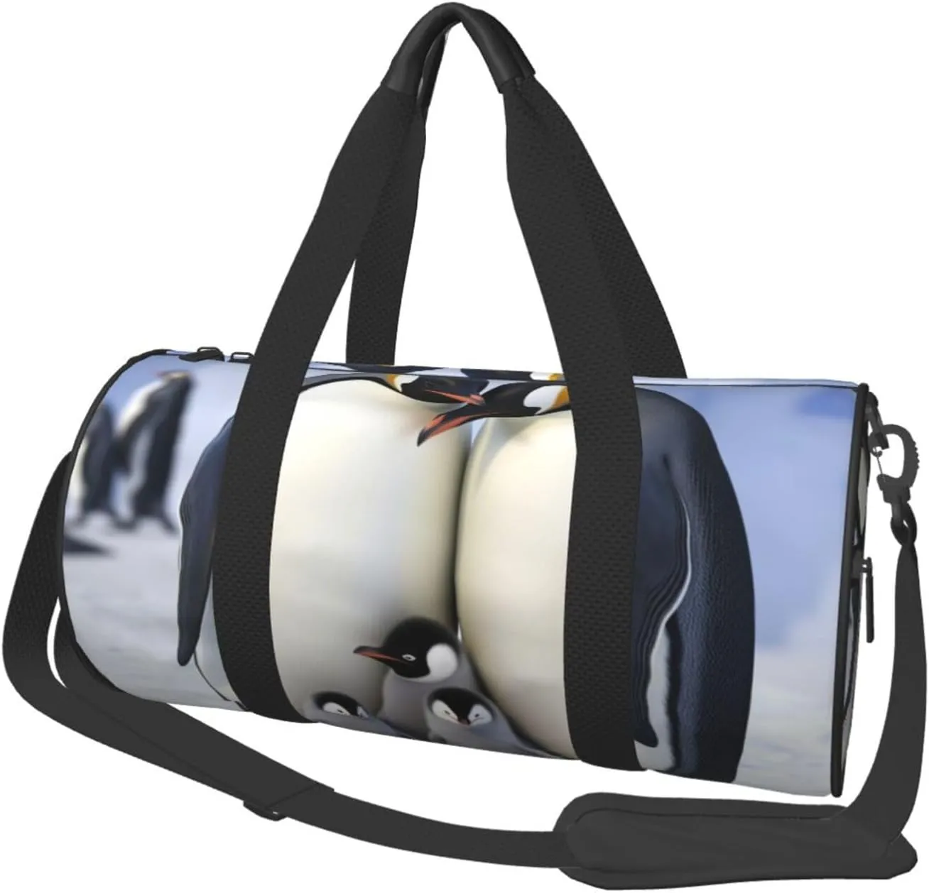 Travel Bag For Women,Cute Penguins Family Print Personal Item Duffle Bags,Weekend Travel Duffel Tote Bag,Travel Sport Gym Bag For Men,Airplane Travel Essentials For Flying