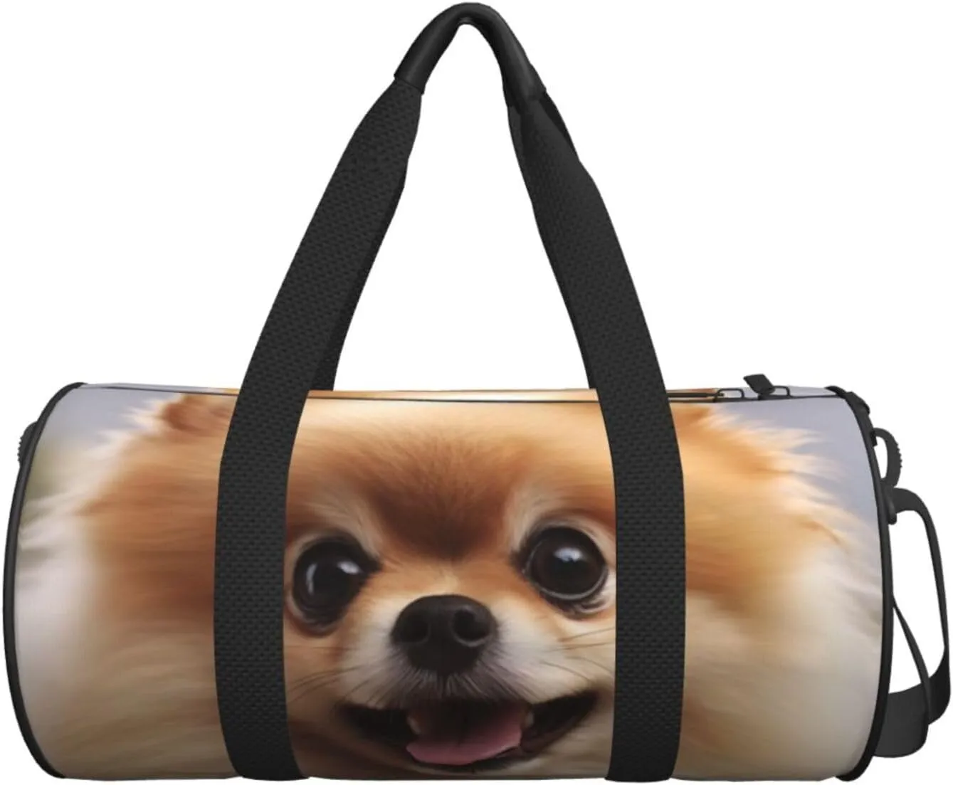 Travel Bag For Women,Cute Pomeranian Print Personal Item Duffle Bags,Weekend Travel Duffel Tote Bag,Travel Sport Gym Bag For Men,Airplane Travel Essentials For Flying