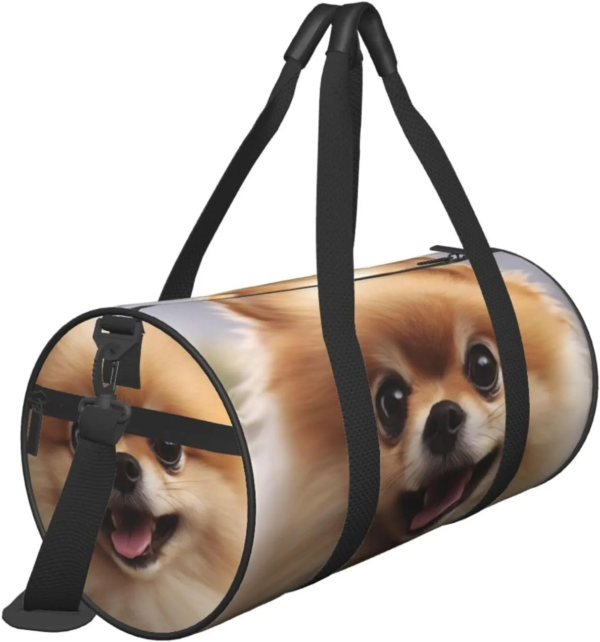 Travel Bag For Women,Cute Pomeranian Print Personal Item Duffle Bags,Weekend Travel Duffel Tote Bag,Travel Sport Gym Bag For Men,Airplane Travel Essentials For Flying