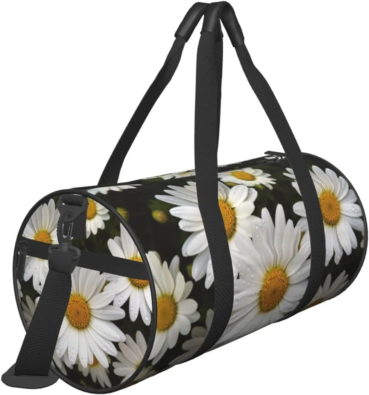 Travel Bag For Women,Daisy Flower Print Personal Item Duffle Bags,Weekend Travel Duffel Tote Bag,Travel Sport Gym Bag For Men,Airplane Travel Essentials For Flying
